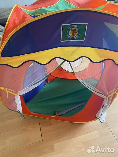 Детский самокат с тормозом, домик в подарок