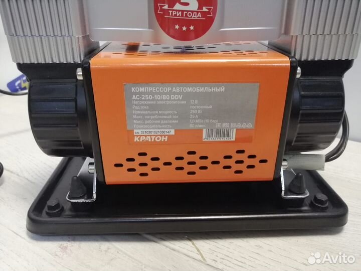 Компактный воздушный компрессор Кратон 80 л/мин