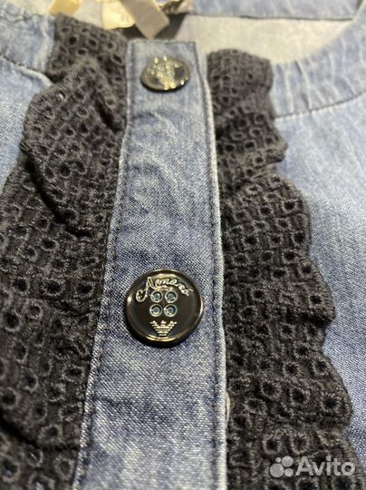 Armani джинсовое платье для девочки р.12