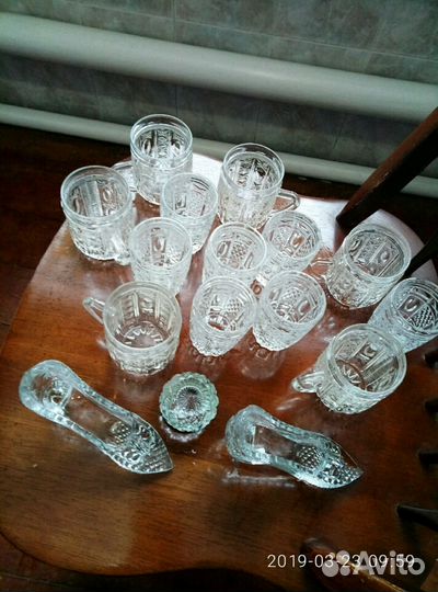 Хрустальные бакалы, рюмки
