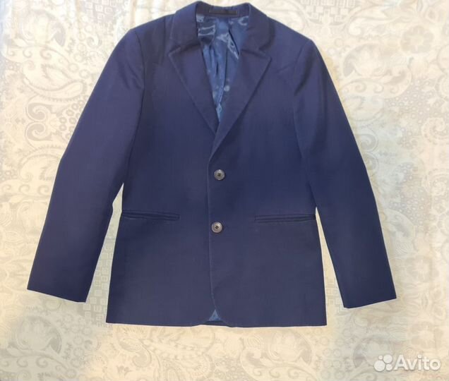 Пиджак синий 146 размер
