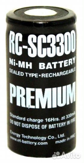 Aккумулятор ET RC-SC3300 высокотовый Ni-Mh 1.2В