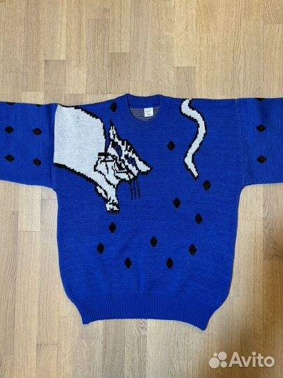 Джемпер советский 87го года с котиком