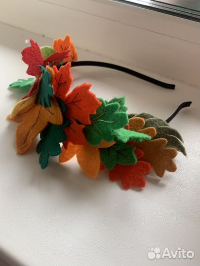 Ободок для волос осенний