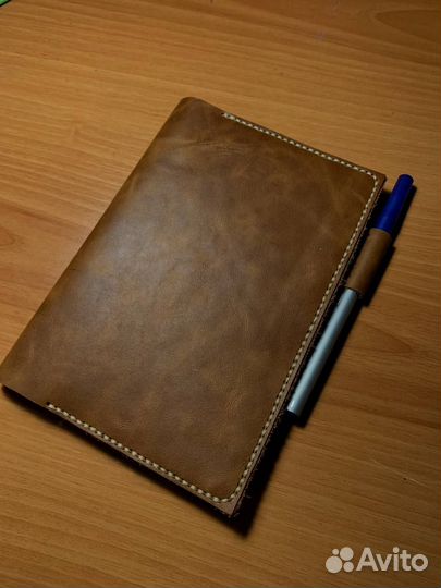Обложка для ежедневника из натуральной кожи