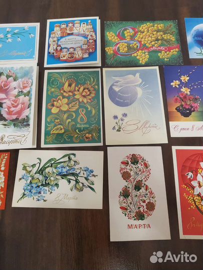 Советские открытки. 8 марта