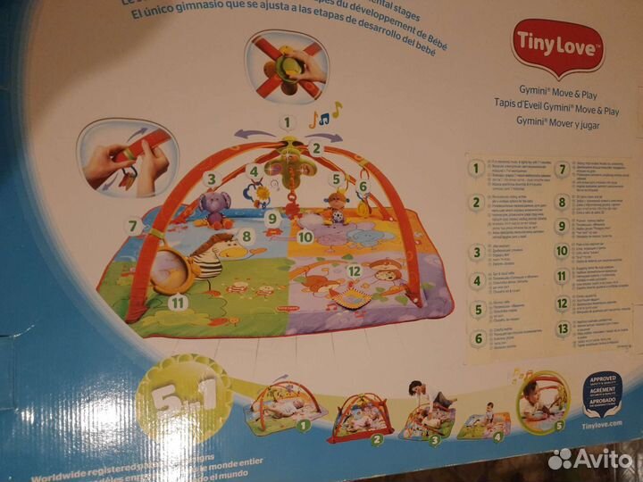 Развивающий коврик tiny love 