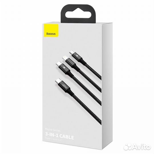 Кабель Baseus Series 3-в-1 type-c,micro,apple