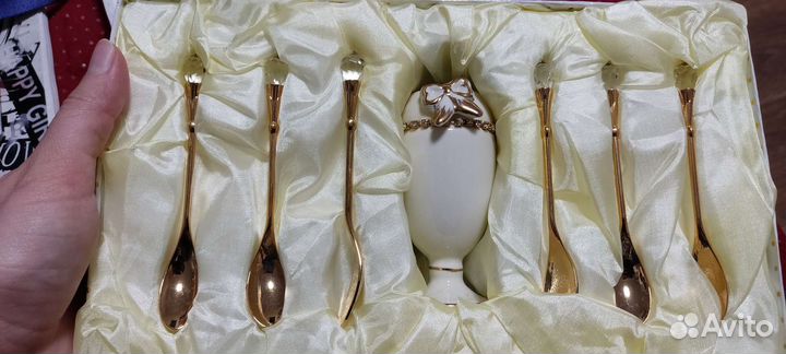 Набор чайных ложек 6 штук и подставка