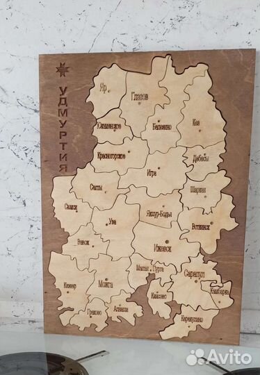 Карта Удмуртии