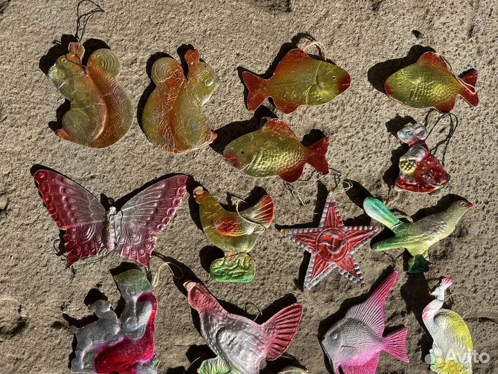 Бумажные елочные игрушки СССР