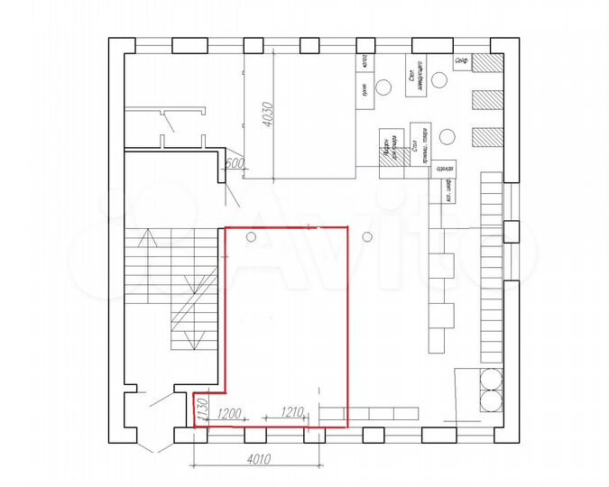 Торговое помещение, 25м²
