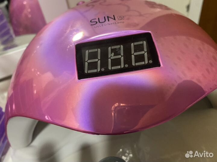 Маникюрный набор с лампой бу