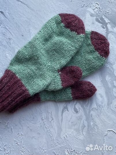 Новые варежки из альпаки