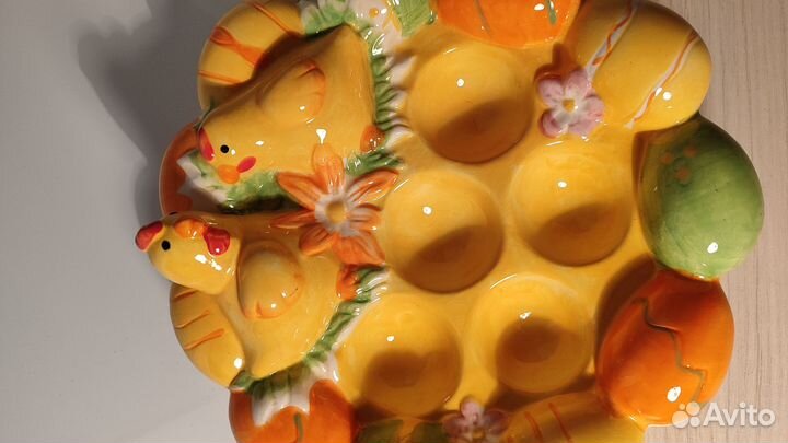 Тарелка/подставка для яиц/пасхальная тарелка