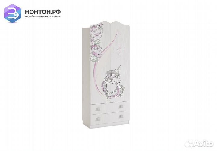 Шкаф двухстворчатый с ящиками Фэнтези