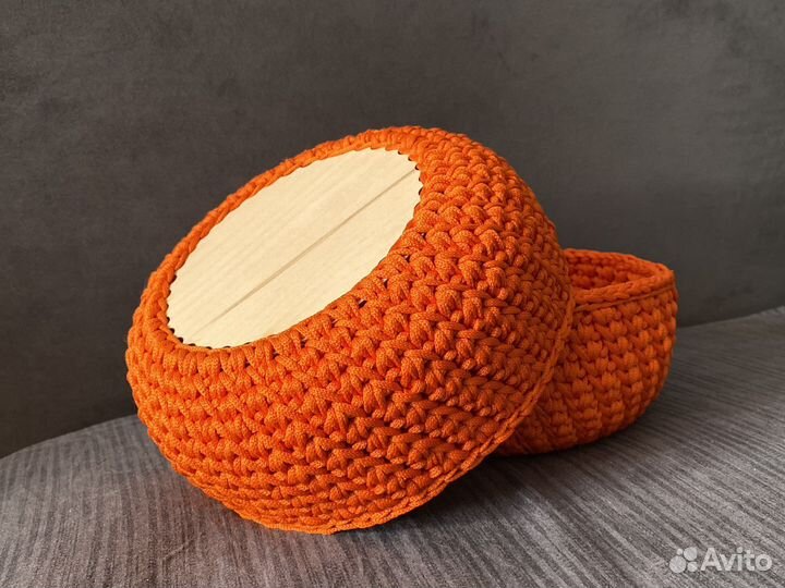 Корзинки ручной работы рыжие