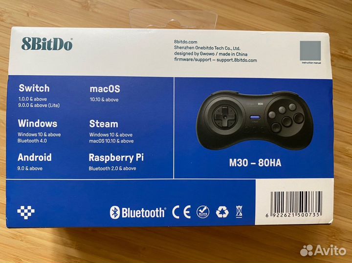 8bitdo m30 джойстик sega беспроводной