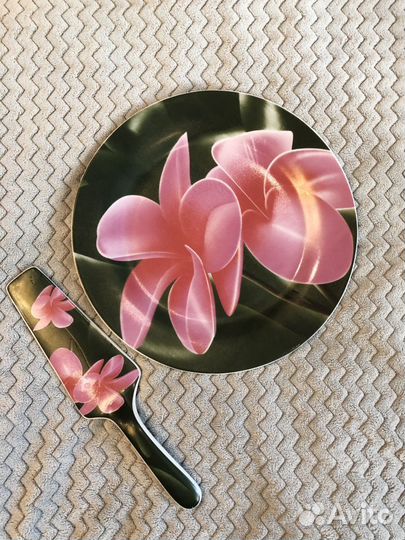 Набор для торта (тарелка и лопатка)