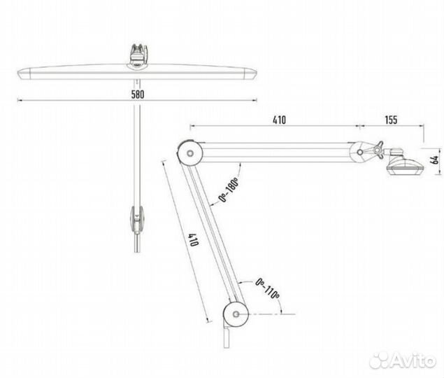 Бестеневая лампа для мастера