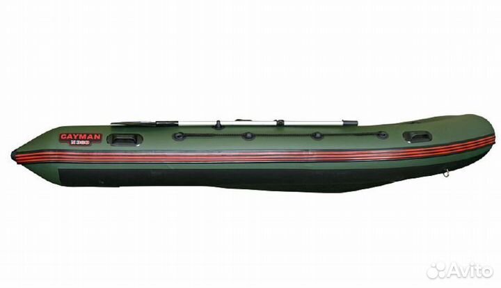 Лодка пвх Кайман N-380 оливковый зеленый