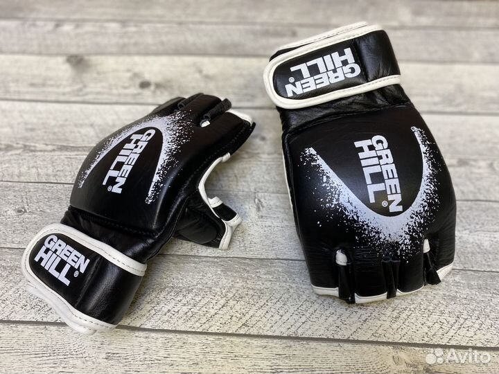 Перчатки для мма Green Hill - черные