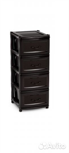 Комод пластиковый новый 4- х секционный
