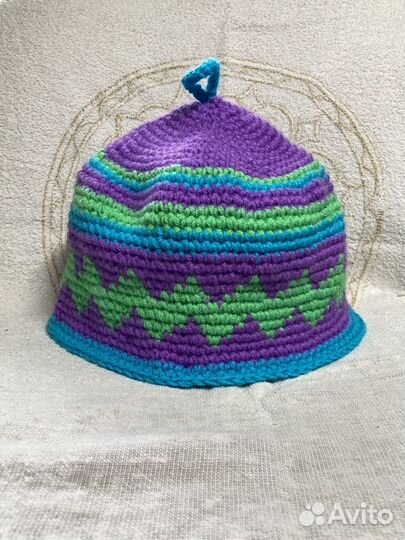 Вязанные шапки для бани