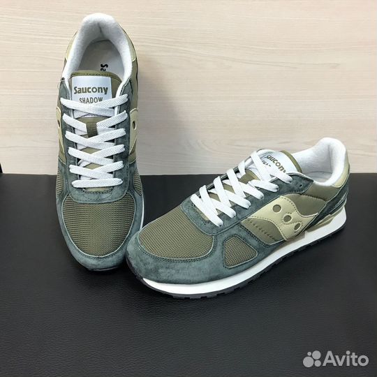 Кроссовки Saucony Shadow зеленые мужские