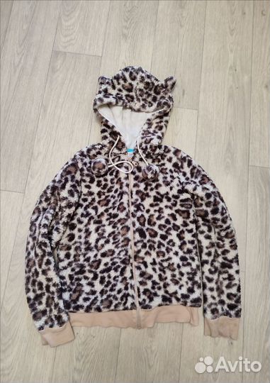 Куртка кофта леопард на девочку