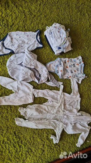 Вещи пакетом на мальчика 0-3 месяца