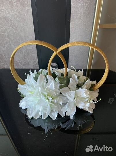 Кольца на машину свадебные