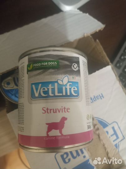 Корм для собак vet life struvite