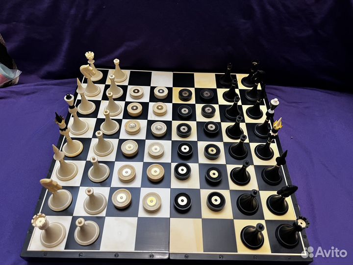 Шахматы и шашки подарочные бсср