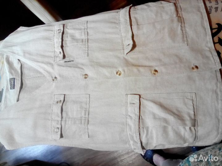 Жилет муж лен 50 разм