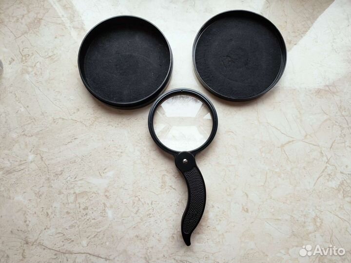 Лупа увеличительная 2Х СССР, диаметр линзы 8 см