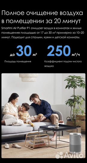 Очиститель Smartmi air purifier p1
