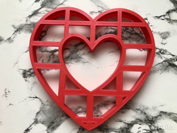 Форма для вырубки торта Сердце на 14 февраля