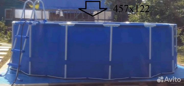 Каркасный бассейн 457х122см bestway новый доставка