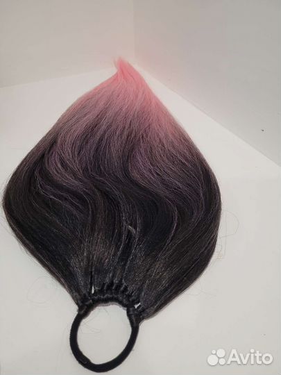 Хвост волосы на резинке