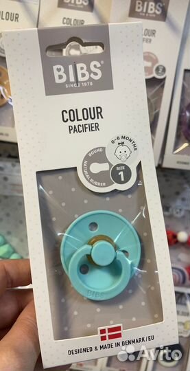 Соска-пустышка bibs Colour Latex Mint