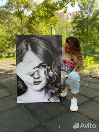 Портрет по фото Печать на холсте