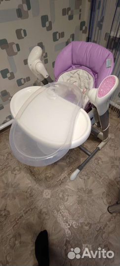 Детский стульчик качели со столиком для кормления