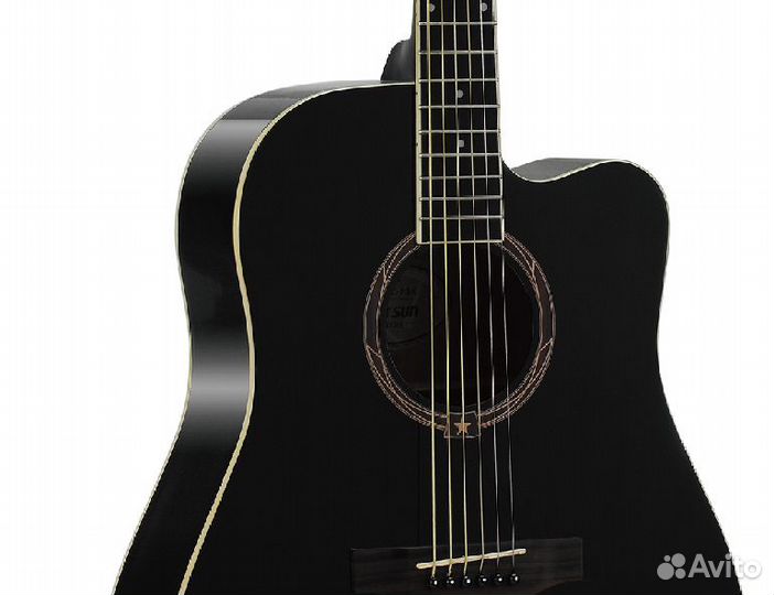 Акустическая гитара Starsun DG120c-p Black