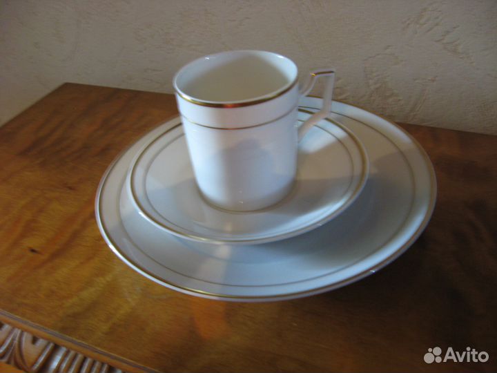 Чайная тройка антикварная Фюрстенберг подарок