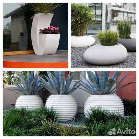 Вазоны, Горшок, Кашпо, стеклопластик.Уличное кашпо