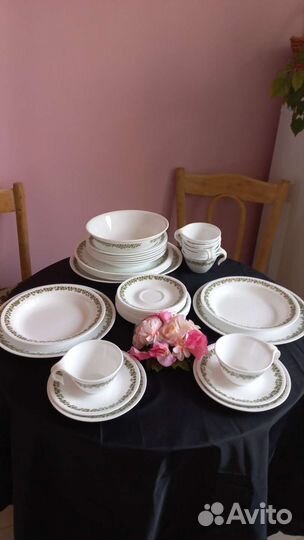 Набор столовой посуды Corelle США винтаж