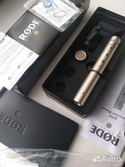 Новый микрофон Rode NT55 конденсаторный