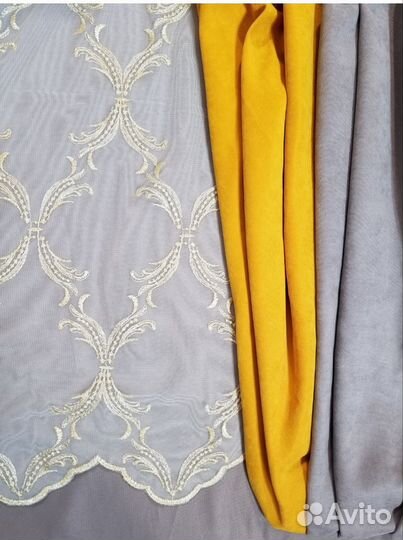 Тюль с классическим рисунком с 