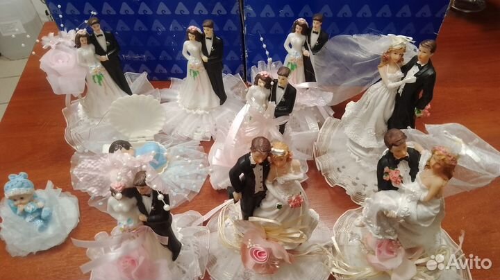 Свадебные фигурки на торт